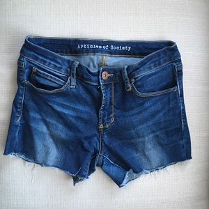 Articles of Society cutoff shorts